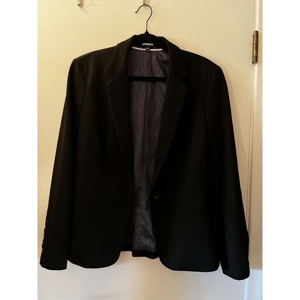 Express Women's Tailored Black Blazer Size 12